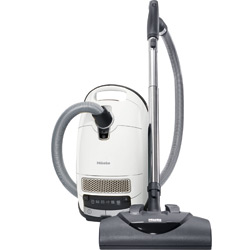 The Miele Complete C3 Cat & Dog uses a flexible canister vacuum hose